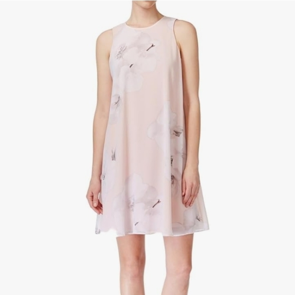 Calvin Klein Pink A-Line Halter Mini Dress